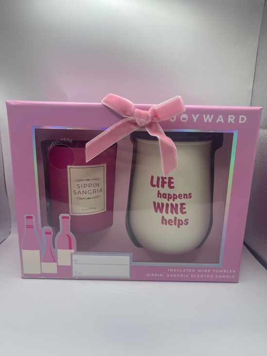 Joyward CVS Other - Joyward Sippin Sangria Gift Set - Scented Candle and Wine Tumbler